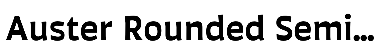 Auster Rounded Semi Bold